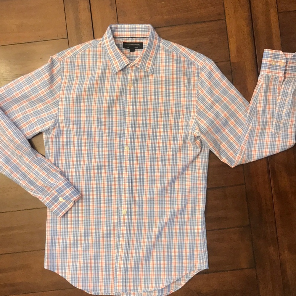 Banana Republic Non Iron Tailored Slim Button Down